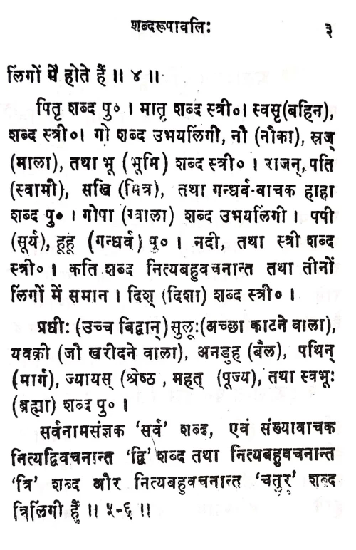 Shabda Rupavali (Saral)